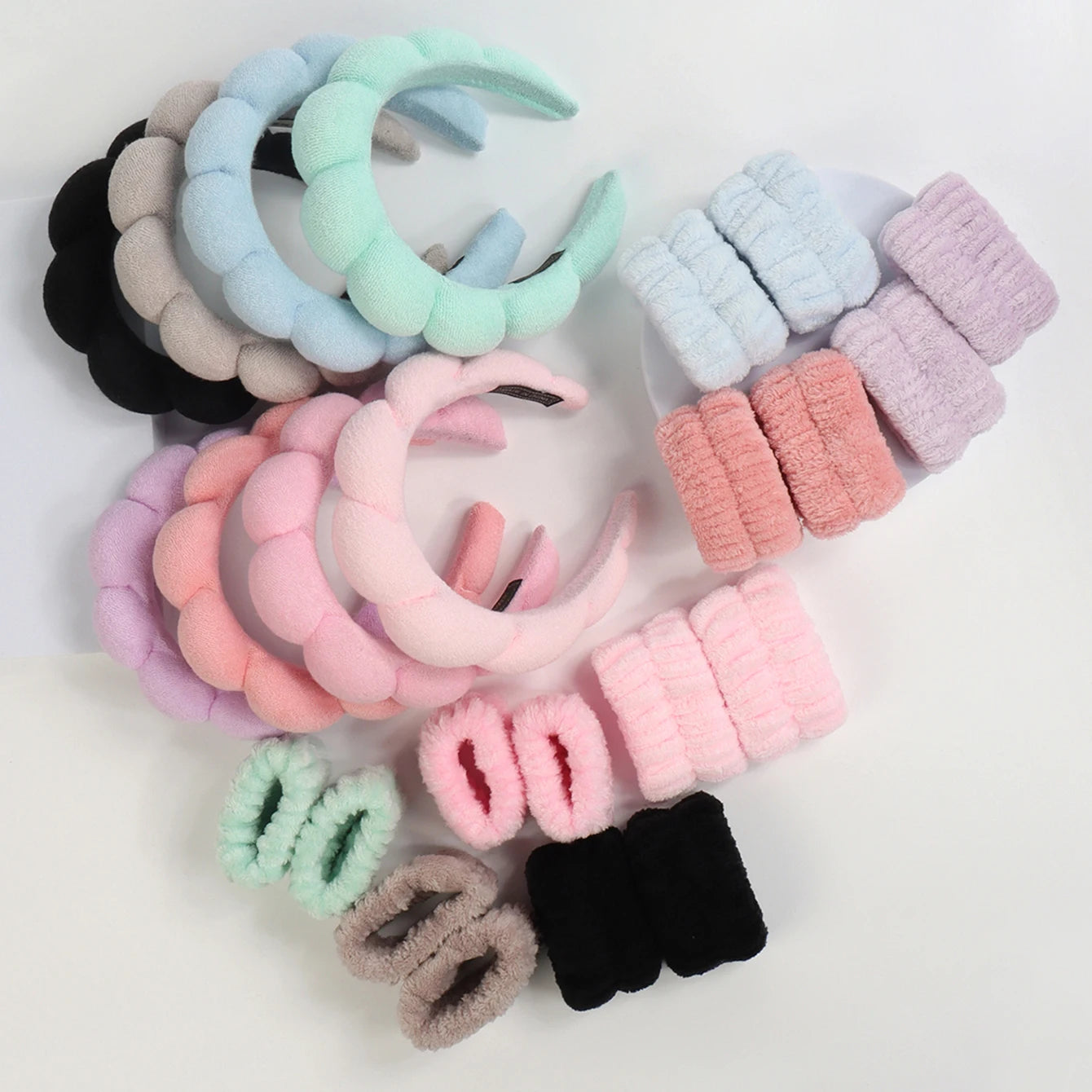 Cloud Spa Headband & Wristband Set